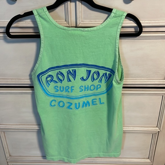 Womens green Ron Jon surf shop vintage distressed tank small - Picture 5 of 6